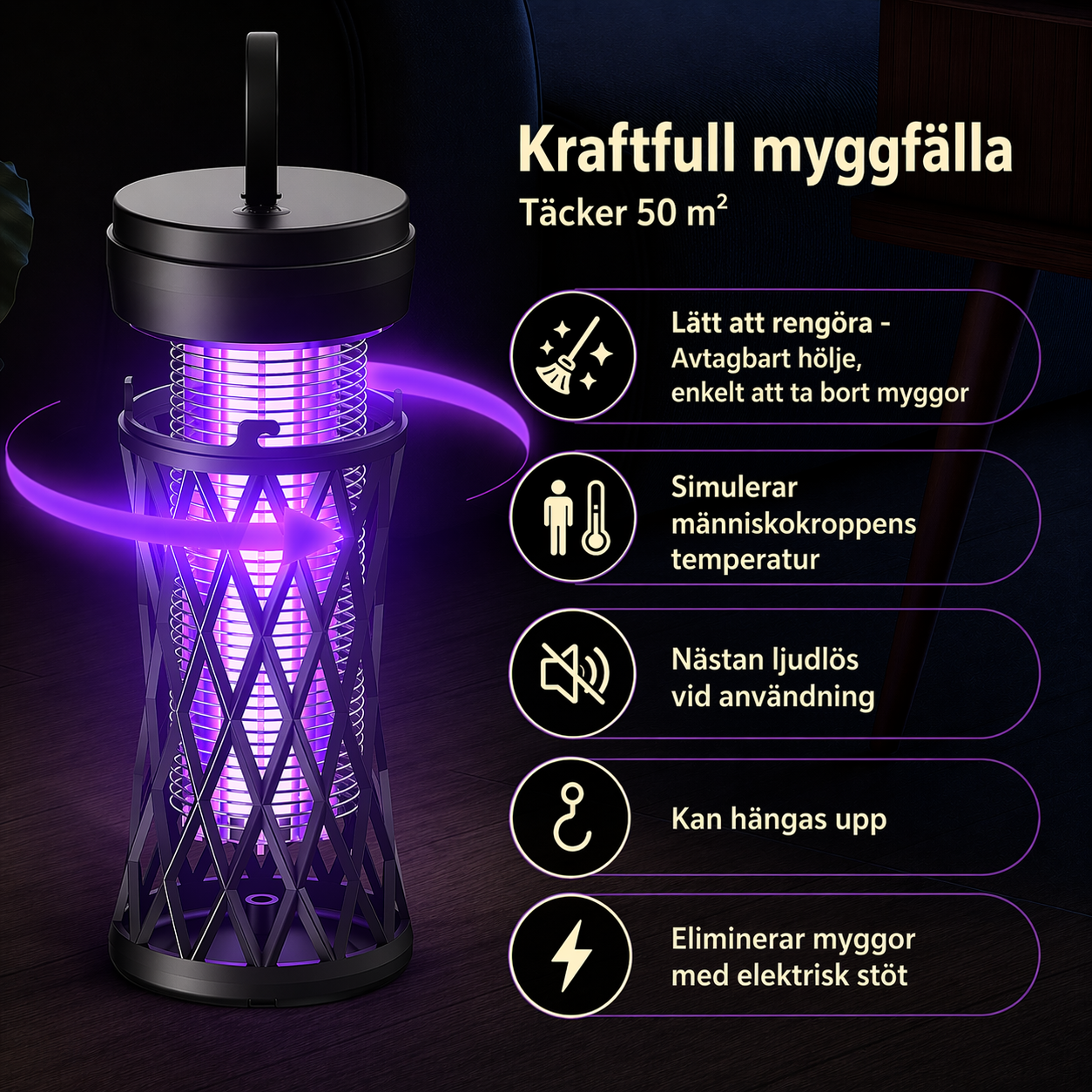 Kraftfull Myggfångare