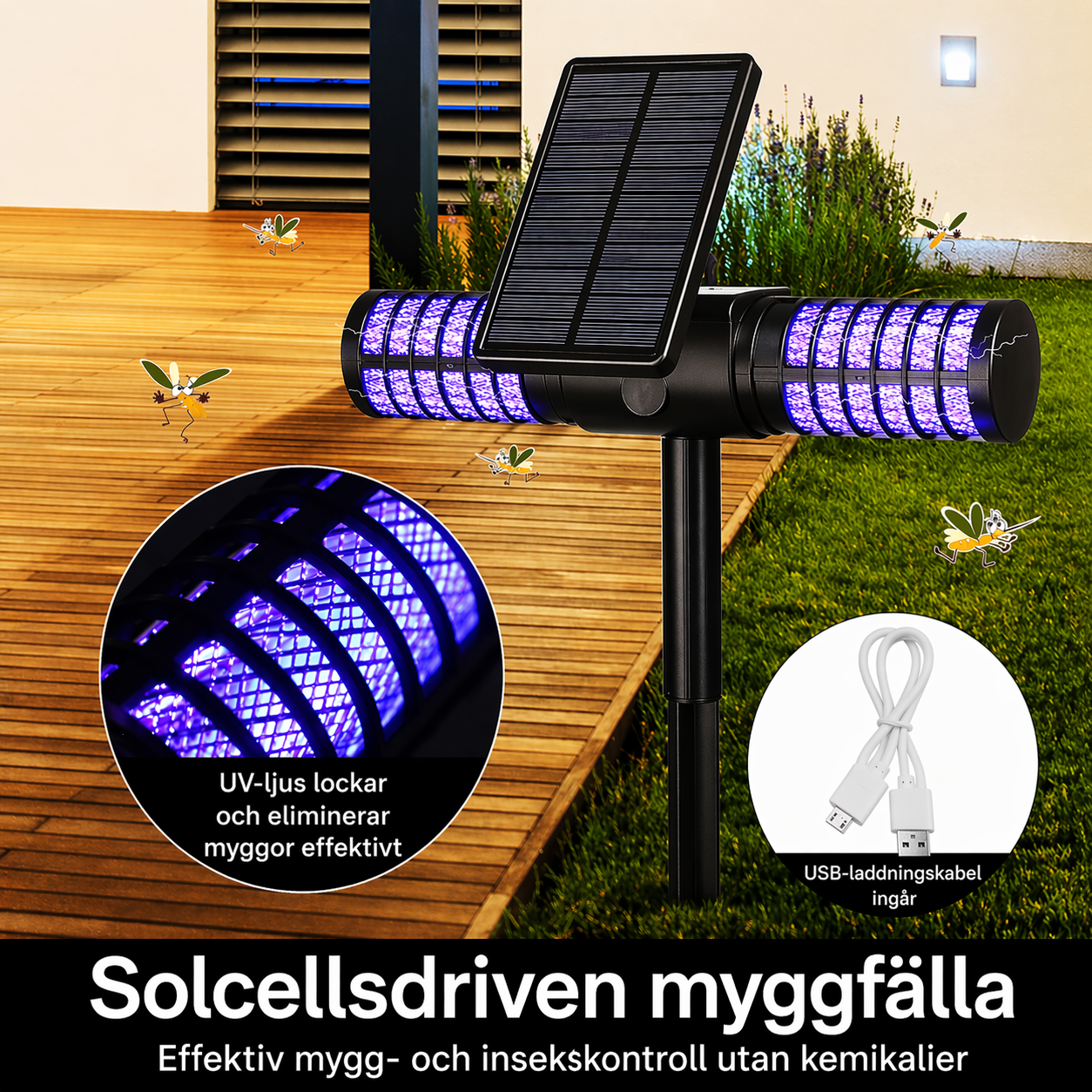 Solcellsdriven Myggfälla